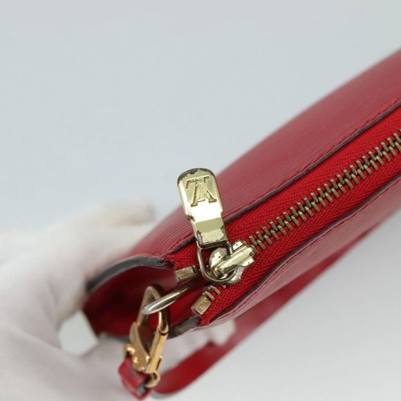 Louis Vuitton Pochette Accessoire Red Leather Clutch Bag (Pre-Owned) - Picture 16 of 16
